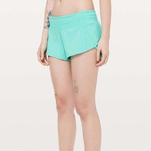 Lululemon Speed Up Short *2.5" Bali Breeze Size 6